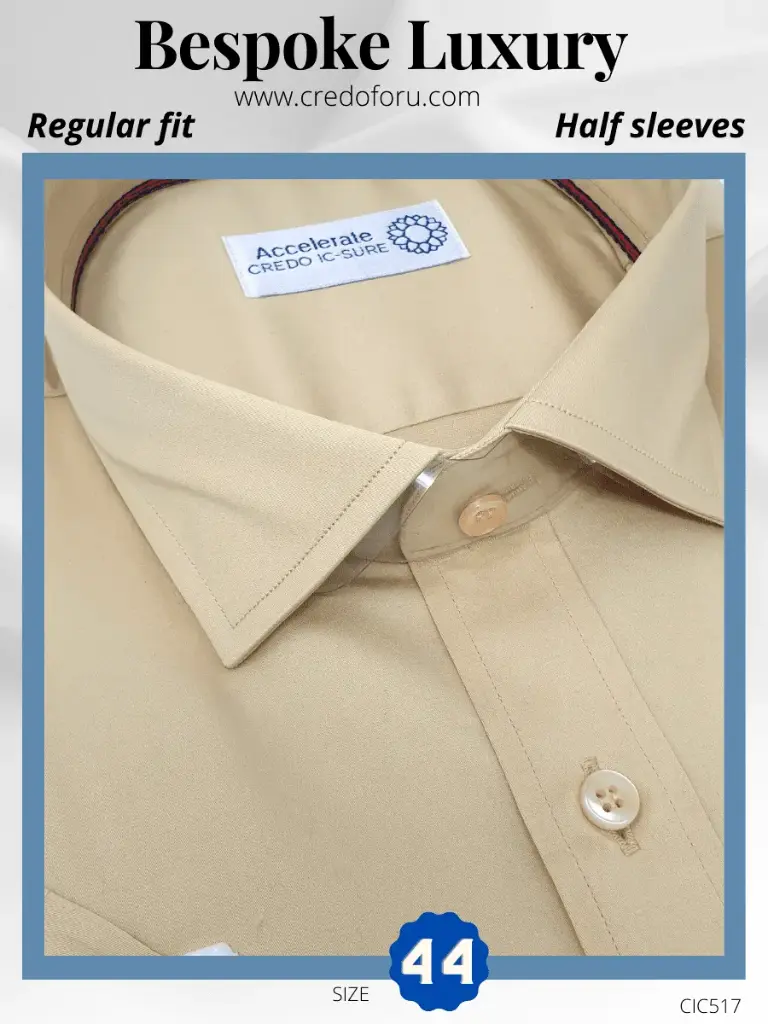 [cic517] Beige Half Sleeve Shirt(517)