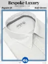 Credo Imported White Blue Check Half Sleeve Shirt(684)