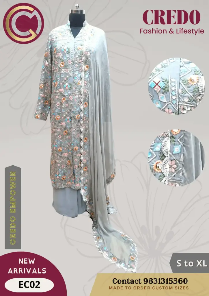 [grey-embroidered-full-set-grey-1] Grey Embroidered full set