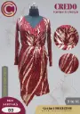 Red with Golden Sequins Partywear Dress