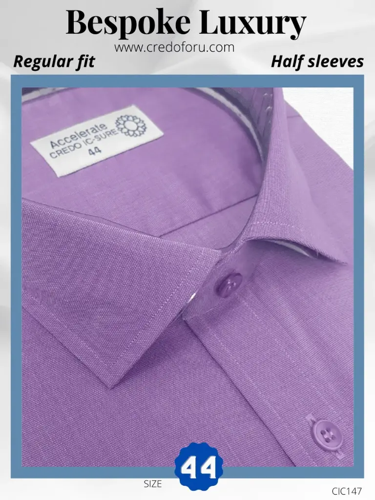Mauve Half Sleeves Formal Shirt (40)