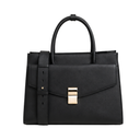Premium Black Leather Look Executive Laptop Side Bag for Men