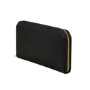 Premium Black Leather Look Multi-Slot Wallet Purse for Women