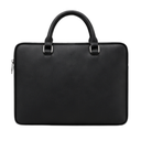 Premium Black Leather Look Ultra-Slim Laptop Sleeve for Men