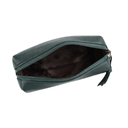 Premium Green Leather Look Compact Essentials Pouch for Men & Women