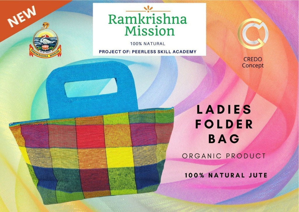 [ladies-folder-bag] Checked Ladies Folder Bag