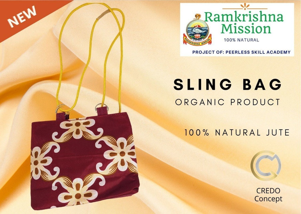 [jute-4-ring-bag] Sling Bag