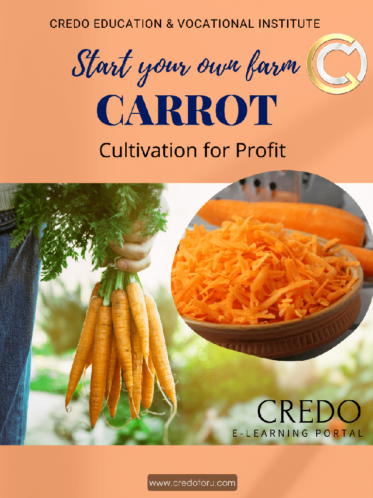 [carrot-cultivation] CARROT CULTIVATION