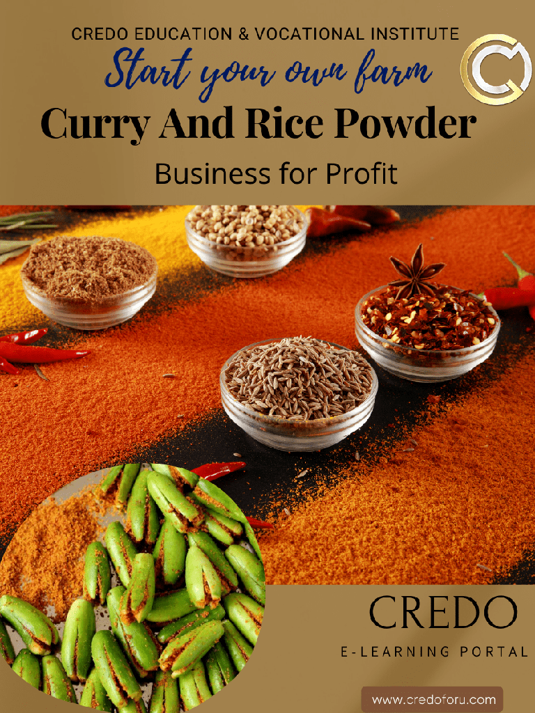 [msme-curry-rice-powder] MSME: CURRY & RICE POWDER