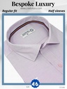 CREDO Imported light purple half Sleeve Shirt(698)A