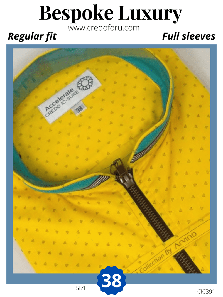 [yellow-chinse-collar-shirt-with-front-zip] yellow chinse collar shirt with front zip