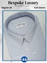Blue and white printed checks full sleeve shirt 792