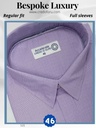 Mauve texture printed combined full sleeve shirt 790