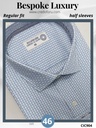 White and sky blue printed Raymond shirt(904)