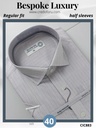 Purple and black small checks raymond shirt(883)