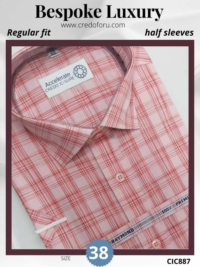 [red-big-checks-raymond-shirt-887] Red big checks raymond shirt(887)