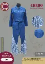 Blue Denim Flared pant