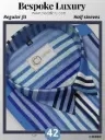 Light and Deep Blue Stripe Formal Shirt(859)