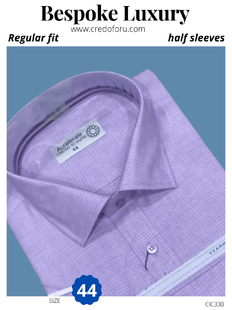 [light-blue-formal-shirt-6-40] Light Blue Tap Collar Half Sleeve Formal Shirt(22)