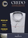 White Grey Check Formal Shirt