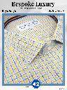 Mufti Fabric Grey Check Formal Shirt