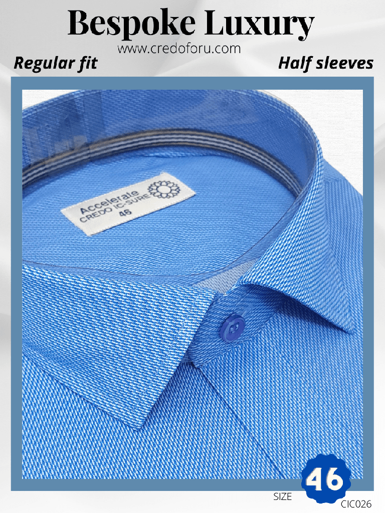 Raymond Fabric Blue Formal Shirt