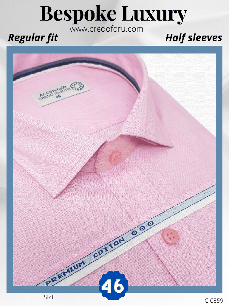 [pink-texture-formal-shirt-46] Pink Texture Formal shirt