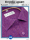 Magenta Texture Formal Shirt
