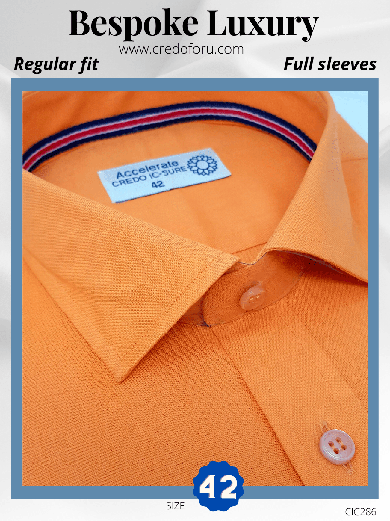 Orange Formal Shirt
